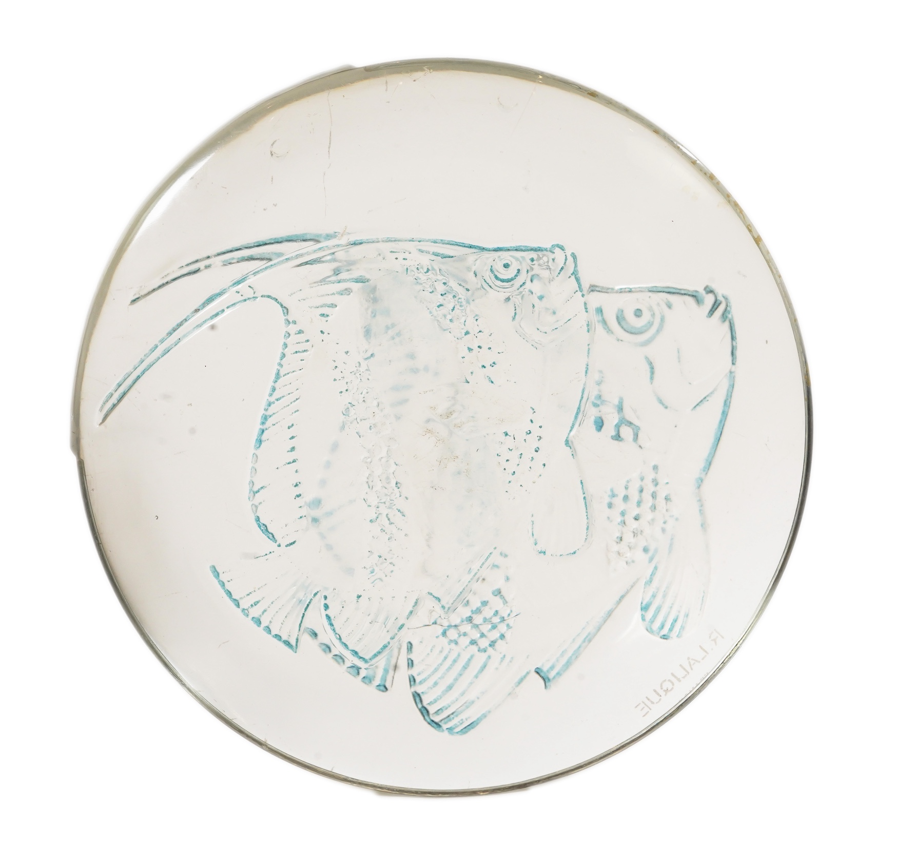 René Lalique: A Lampe De Cheminee 'Poissons'